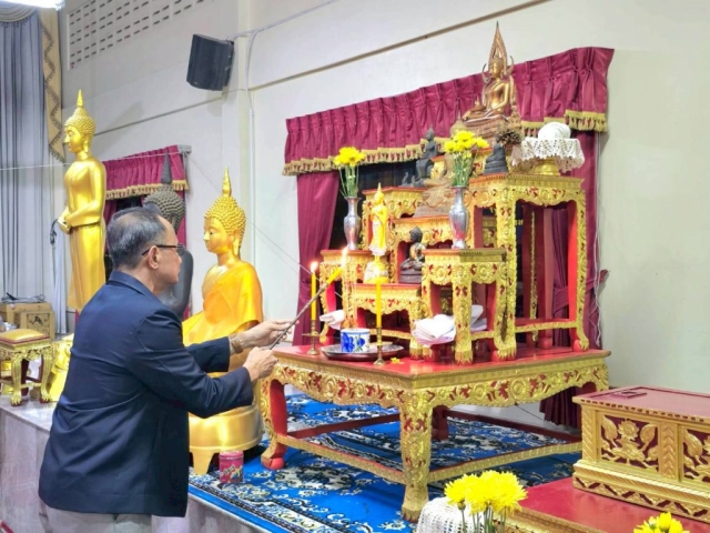 เข้าร่วมเป็นเจ้าภาพงานสวดพระอภิธรรมศพ และมอบเงินสวัสดิการสงเคราะห์เกี่ยวกับการศพ ของนายสนั่น พารุ่ง ถึงแก่กรรม วันพฤหัสบดีที่ 5 มิถุนายน 2568