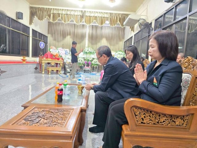 เข้าร่วมเป็นเจ้าภาพงานสวดพระอภิธรรมศพ และมอบเงินสวัสดิการสงเคราะห์เกี่ยวกับการศพ ของนายณัฏฐพัชร์ ศิริภัทรปิยปาน วันจันทร์ที่ 20 ตุลาคม 2568