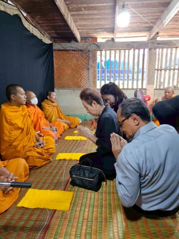 มอบสวัสดิการ และร่วมเป็นเจ้าภาพงานสวดพระอภิธรรมศพ นางสนิท พวงสมบัติ ถึงแก่กรรม มารดาของ นางอรุณศรี สระบัว วันพุธที่ 24 ธันวาคม 2568