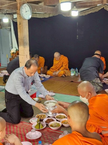 มอบสวัสดิการ และร่วมเป็นเจ้าภาพงานสวดพระอภิธรรมศพ นางสนิท พวงสมบัติ ถึงแก่กรรม มารดาของ นางอรุณศรี สระบัว วันพุธที่ 24 ธันวาคม 2568