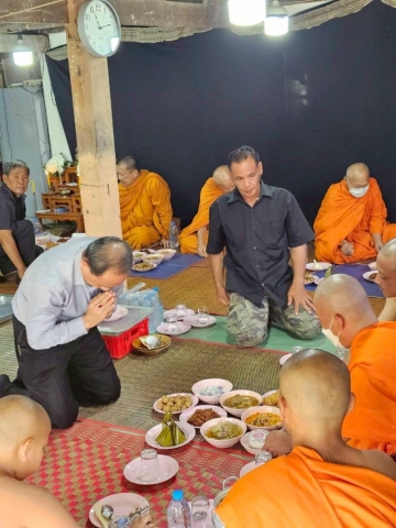 มอบสวัสดิการ และร่วมเป็นเจ้าภาพงานสวดพระอภิธรรมศพ นางสนิท พวงสมบัติ ถึงแก่กรรม มารดาของ นางอรุณศรี สระบัว วันพุธที่ 24 ธันวาคม 2568