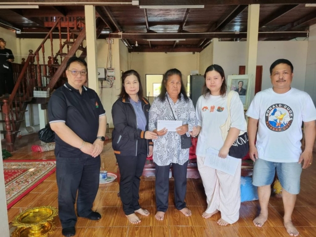 มอบสวัสดิการกองทุนสาธารณประโยชน์เพื่อสงเคราะห์เกี่ยวกับการศพของสมาชิก นายสุชัย อินทอน สมาชิกได้ถึงแก่กรรม